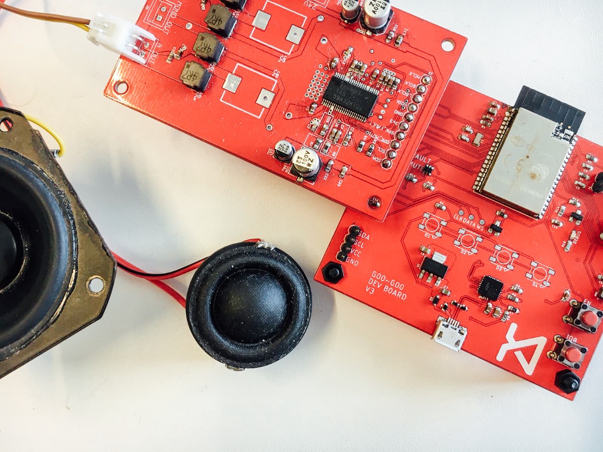 Kien · Voice-assistant speaker prototype